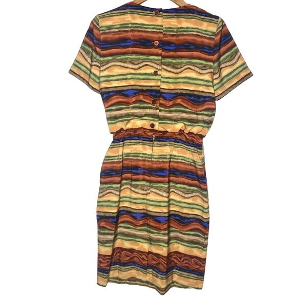 Vintage J. Stevens Funky Faux Wrap Dress 4P - Picture 2 of 8